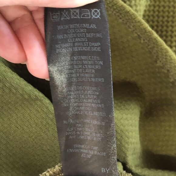 ASOS Women’s Textured 3/4 Sleeve Green Dress Size 12 - Picture 15 of 16